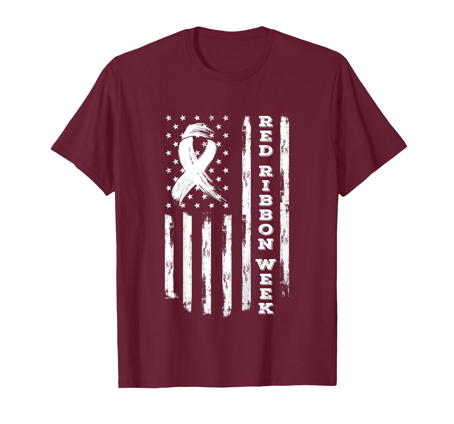 Red Ribbon Week Shirt American Flag Red Ribbon Week T-Shirt for Kids