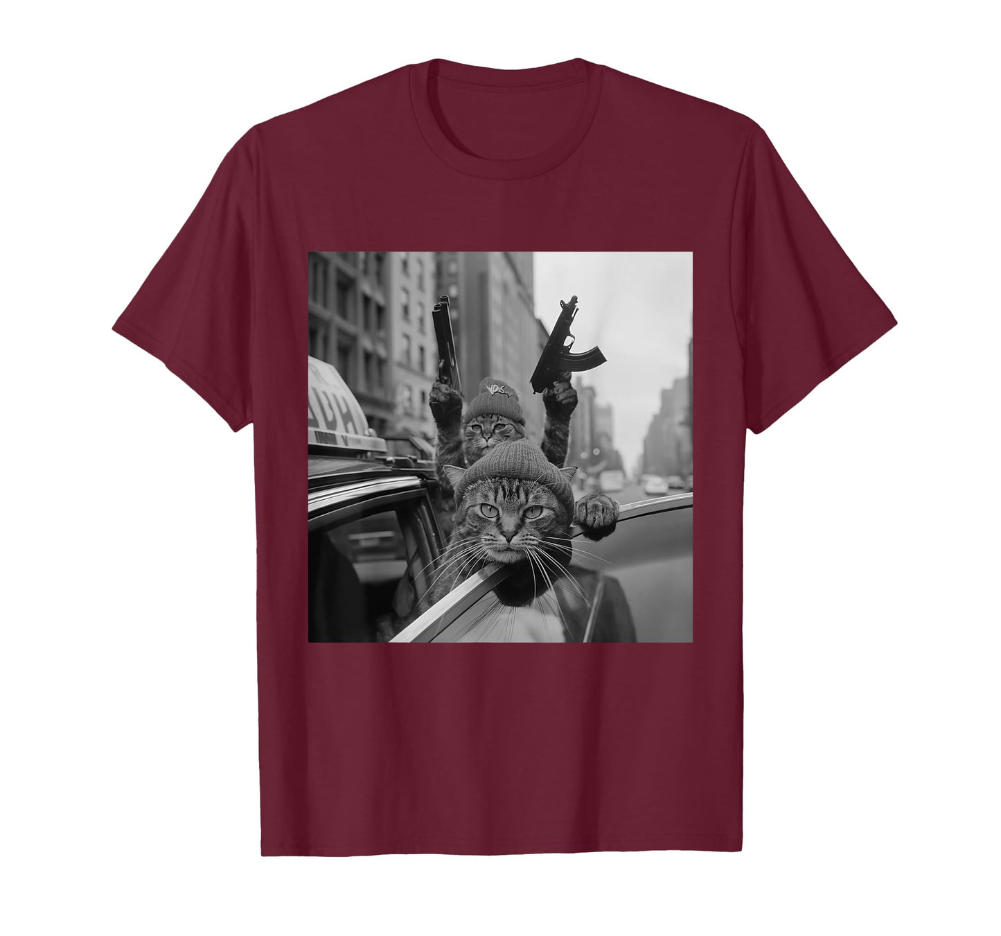 Funny Gangster Cat Thug Meme Street Lover Cats T-Shirt