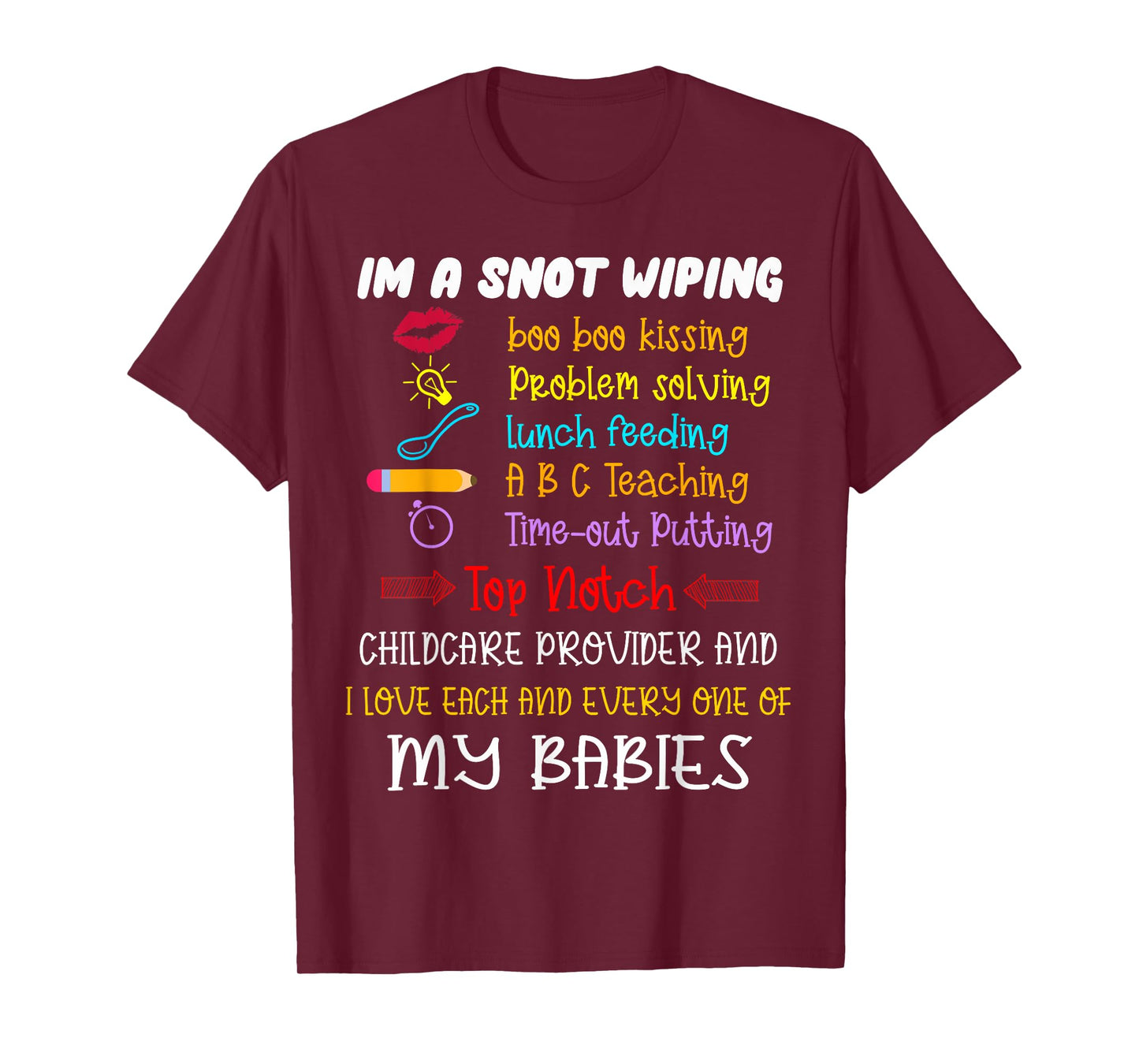 Childcare Provider Teachers Child Care Daycare Provider T-Shirt Small