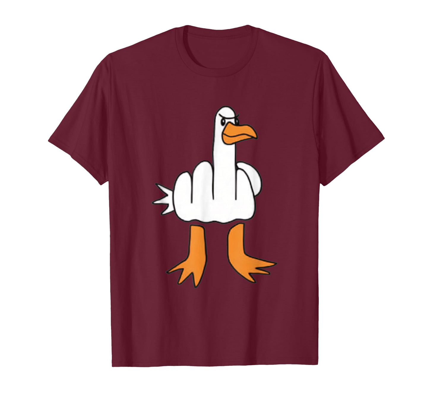 Funny Middle Finger Goose Dark Humour Funny Statement T-Shirt