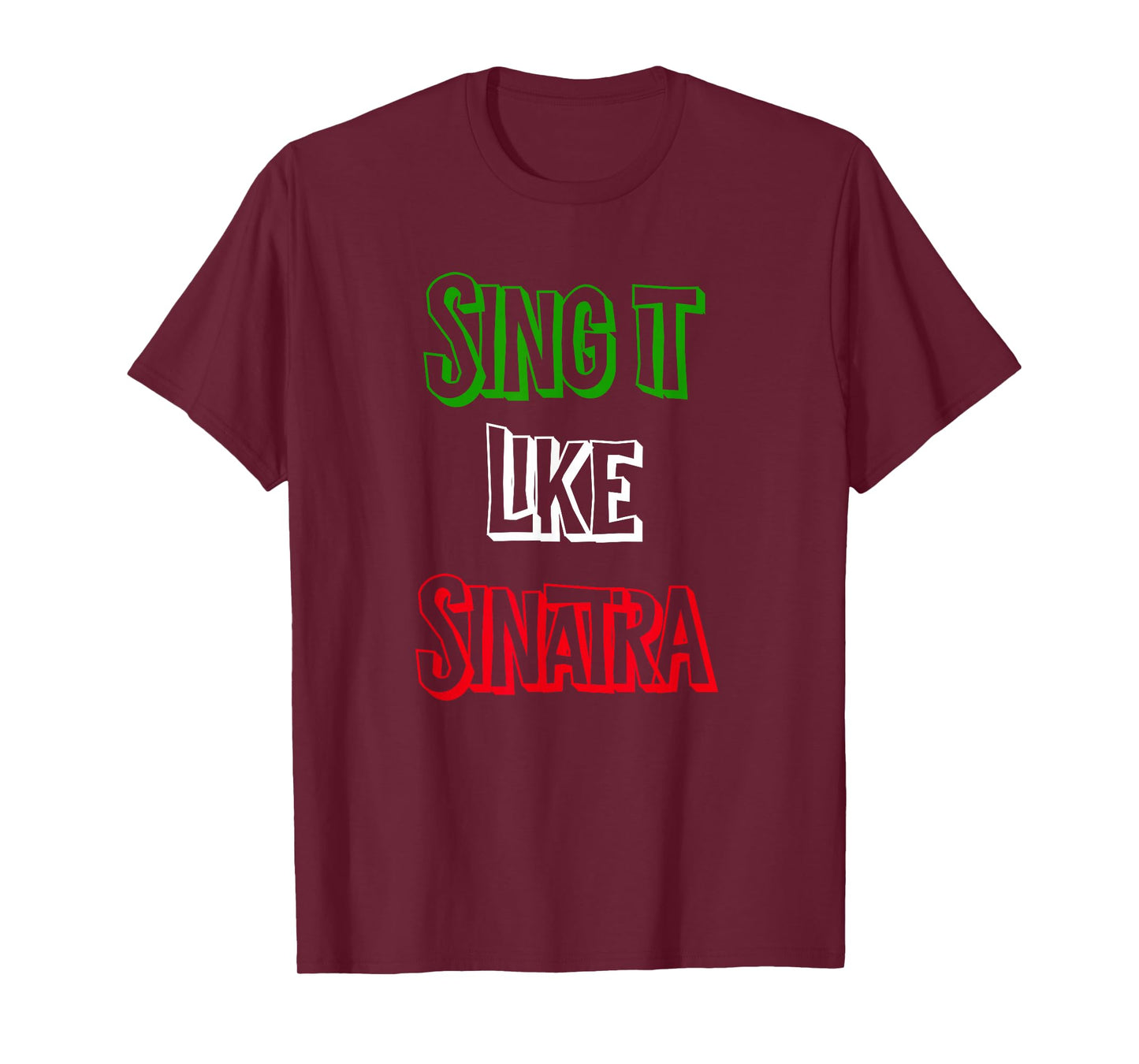 Sing it Like Italia Flag Italian Colors Novelty T-Shirt