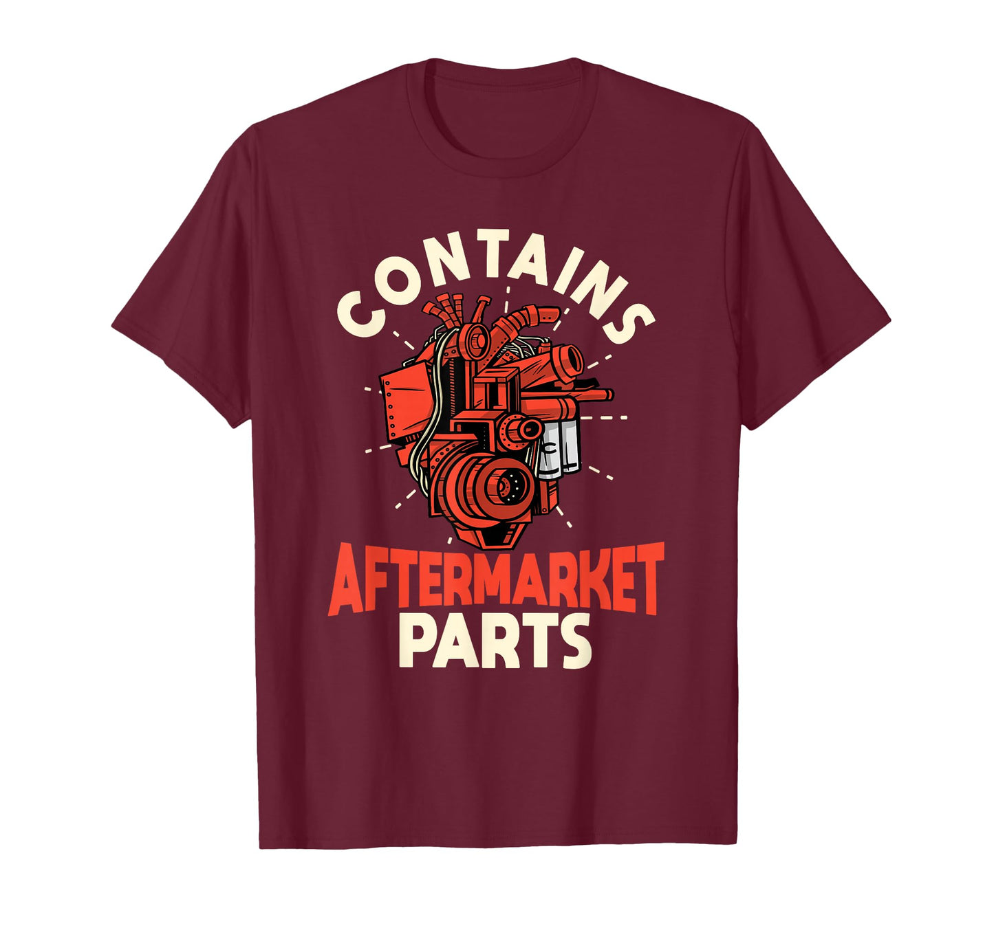 Contains Aftermarket Parts Open Heart Surgery Survivor mens T-Shirt