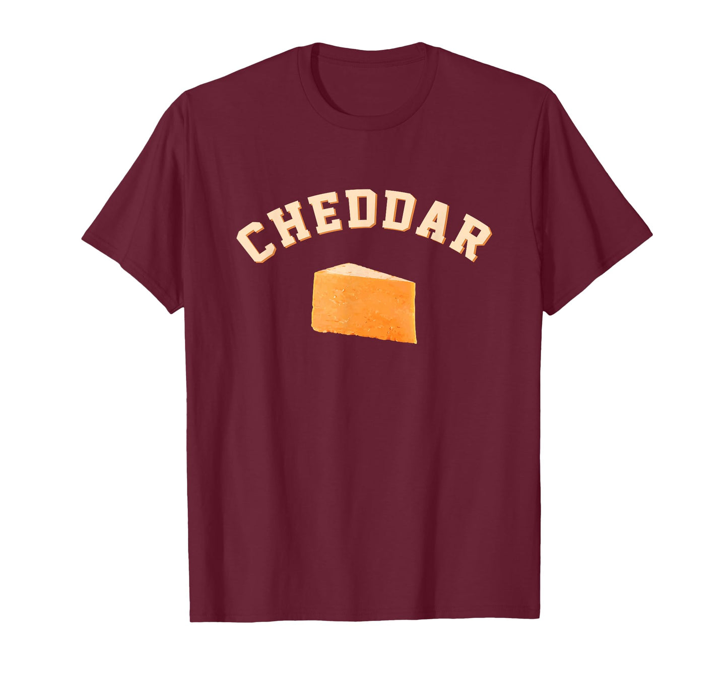 Cheddar Cheese Funny College Team Mascot English Word T-Shirt