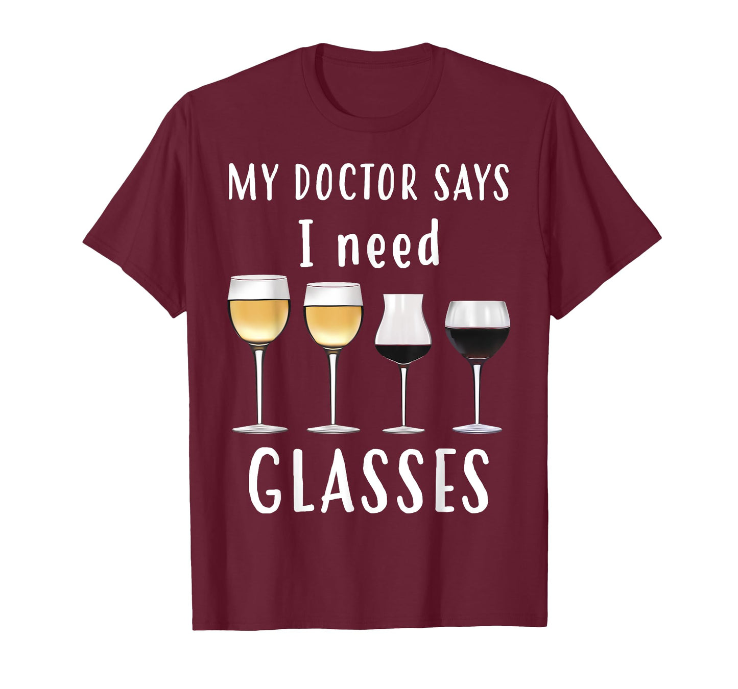 Cool Unique My Doctor Says I Need Glasses Shirt Gift T-Shirt