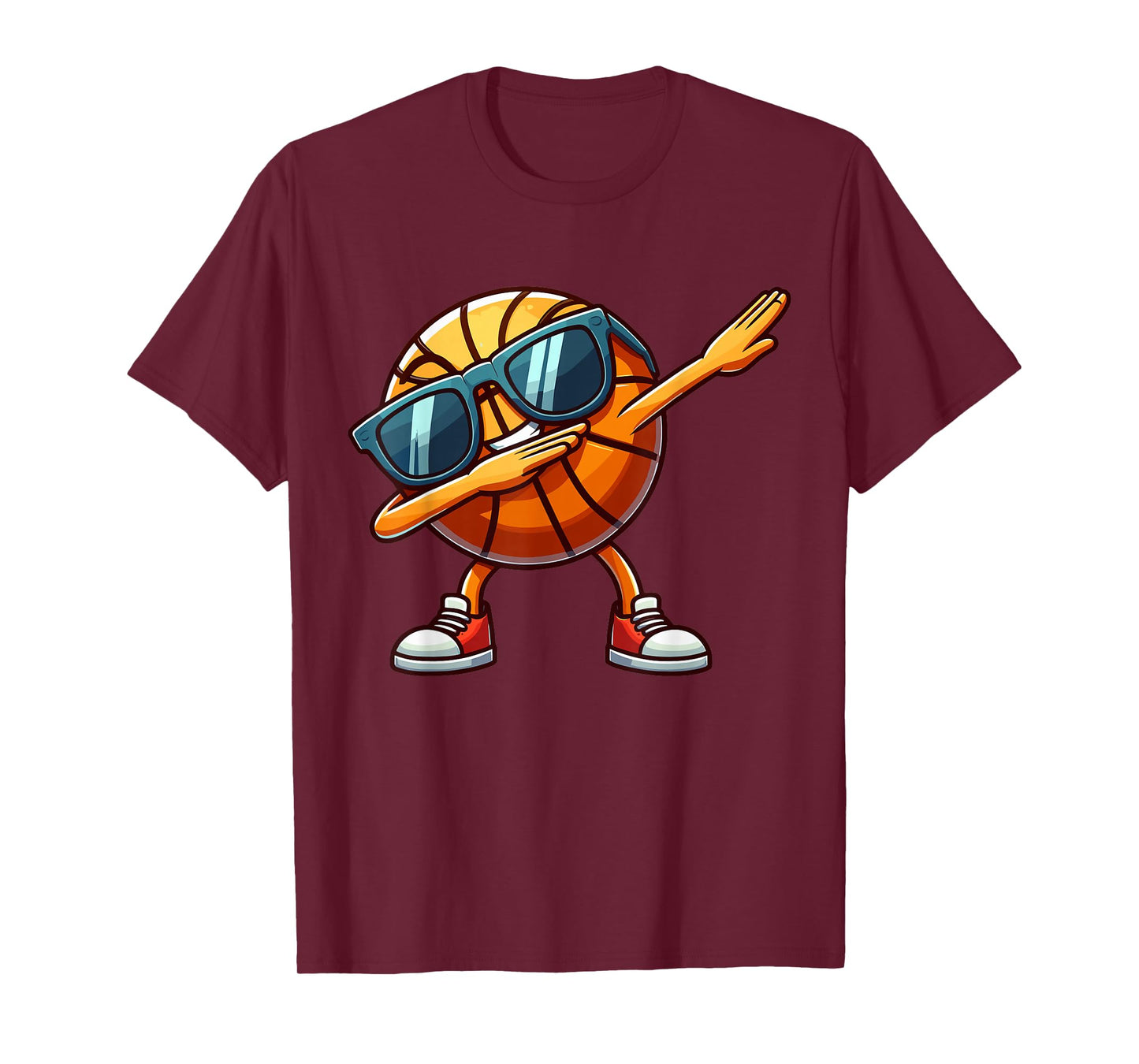 Dabbing Basketball Ball Kids Boys Men Funny Basketball T-Shirt
