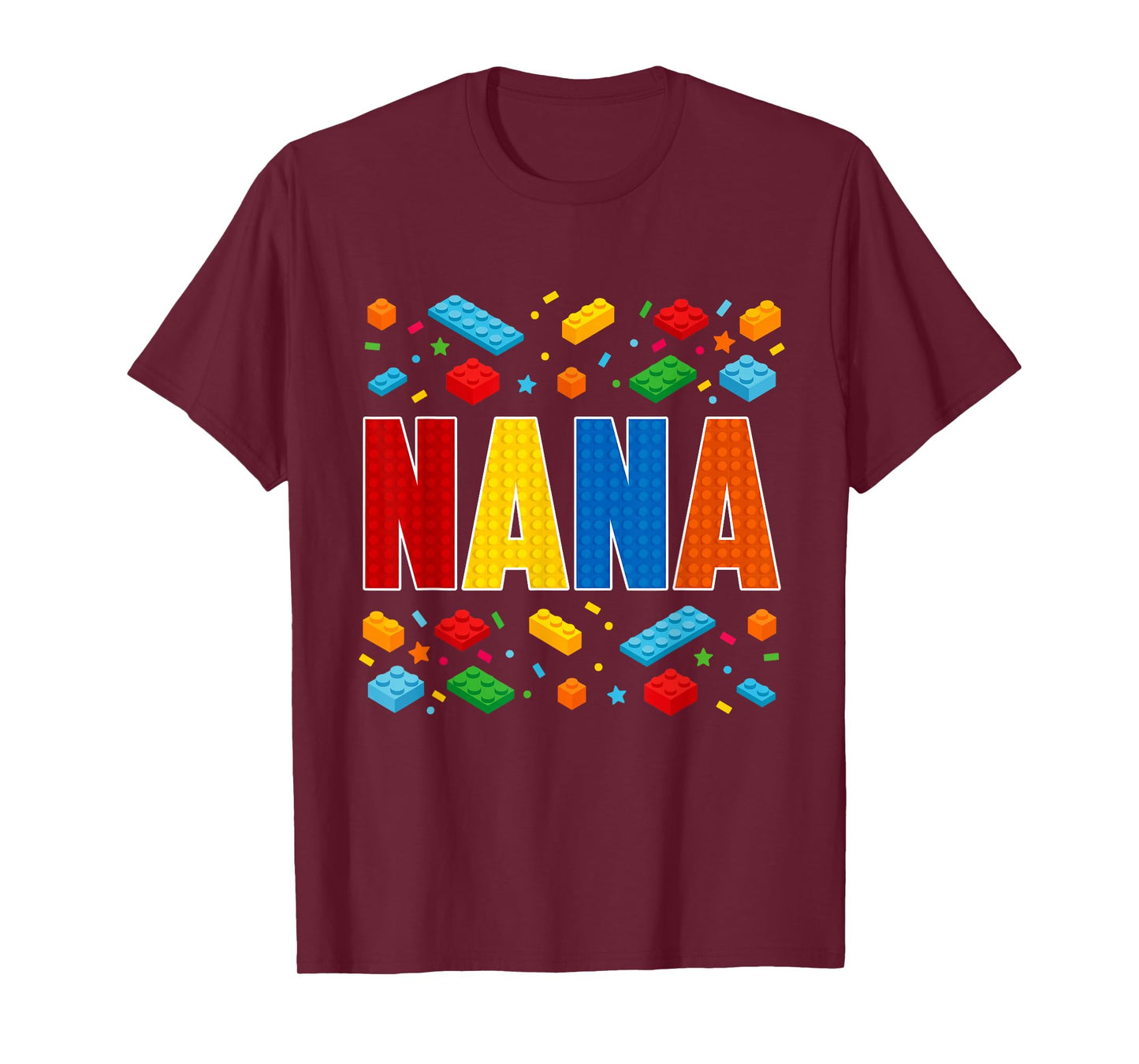 Nana - Brick Builder Block Building Grandma T-Shirt