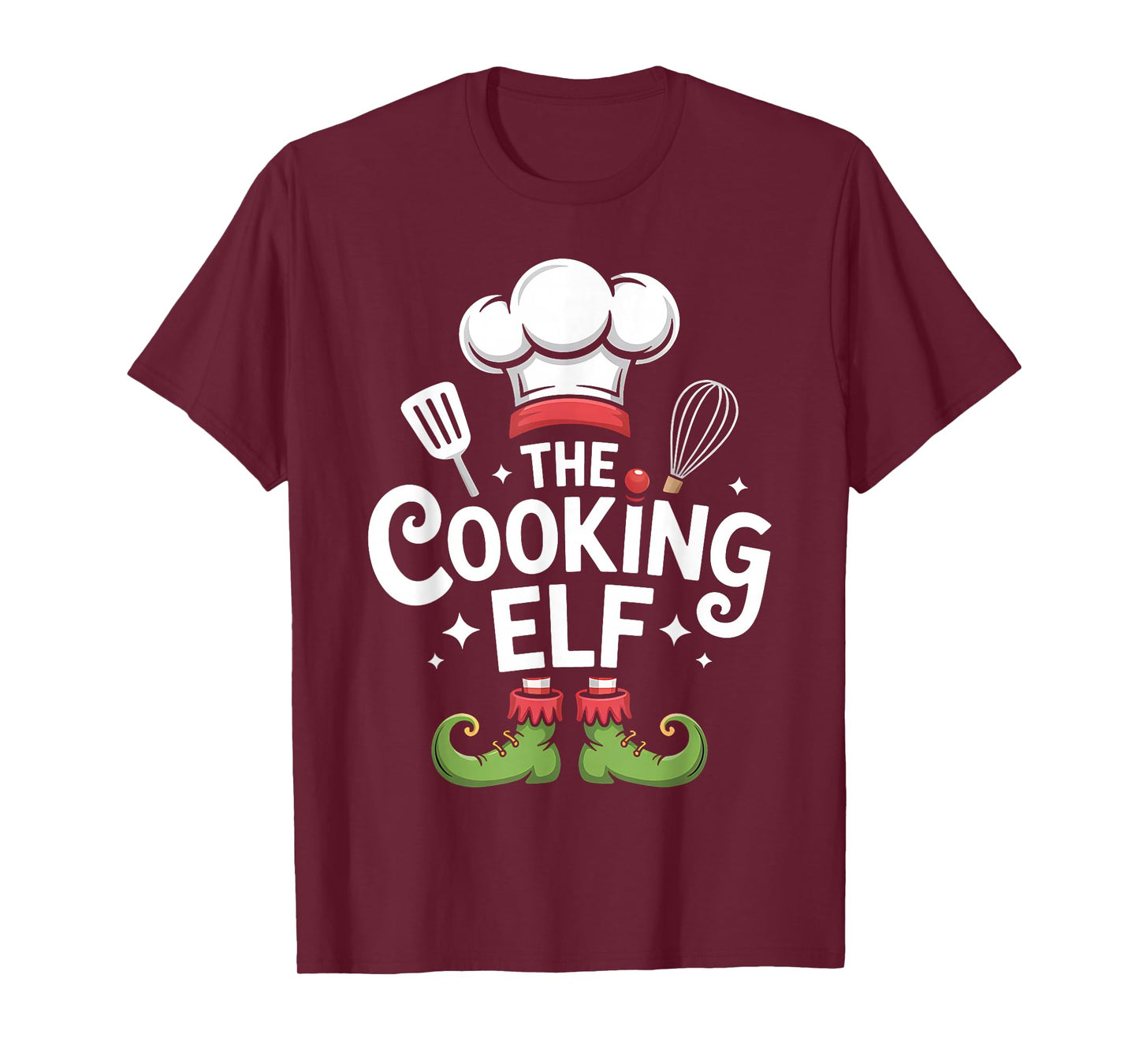 Cooking Elf Matching Family Group Christmas Party Pyjamas T-Shirt