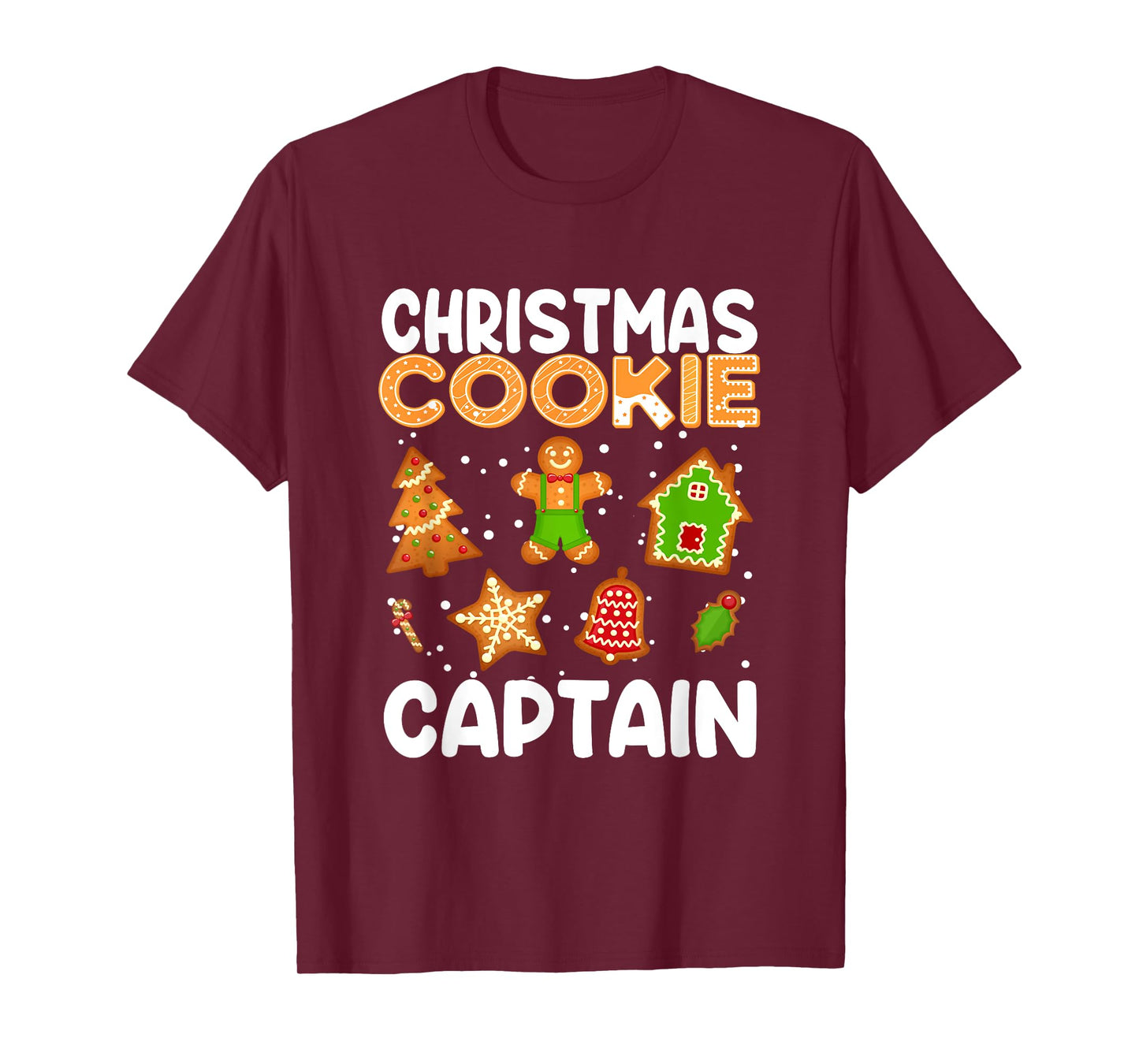 Cookie Baking Team Captain Gingerbread Christmas Matching T-Shirt