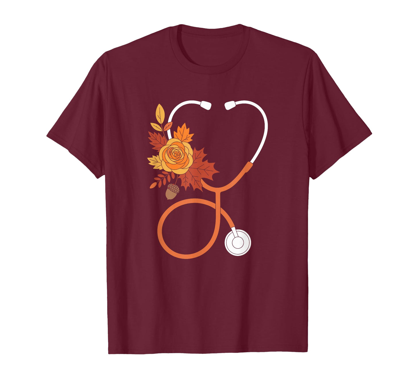 Autumn Stethoscope Nurse Fall T-Shirt