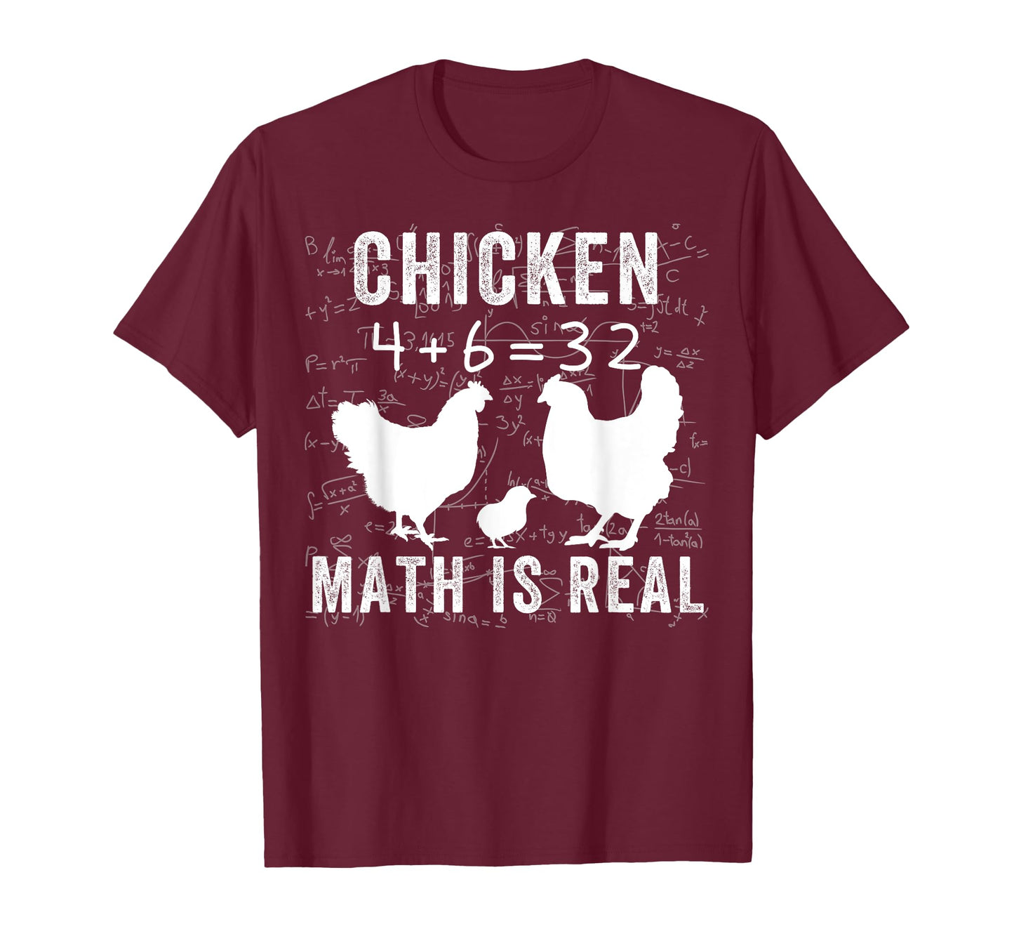 Chicken Math is Real, Chicken Lover Funny Chicken Math Meme T-Shirt
