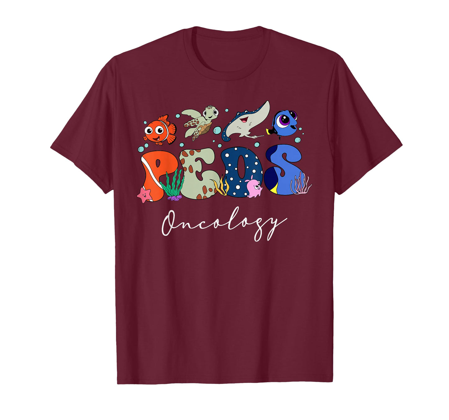 Cute Ocean Sea Summer Pediatric Oncology Nurse PEDS Hem_Onc T-Shirt