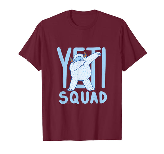 Dabbing Yeti / Yeti Dab / Yeti Squad / Believe Bigfoot Party T-Shirt
