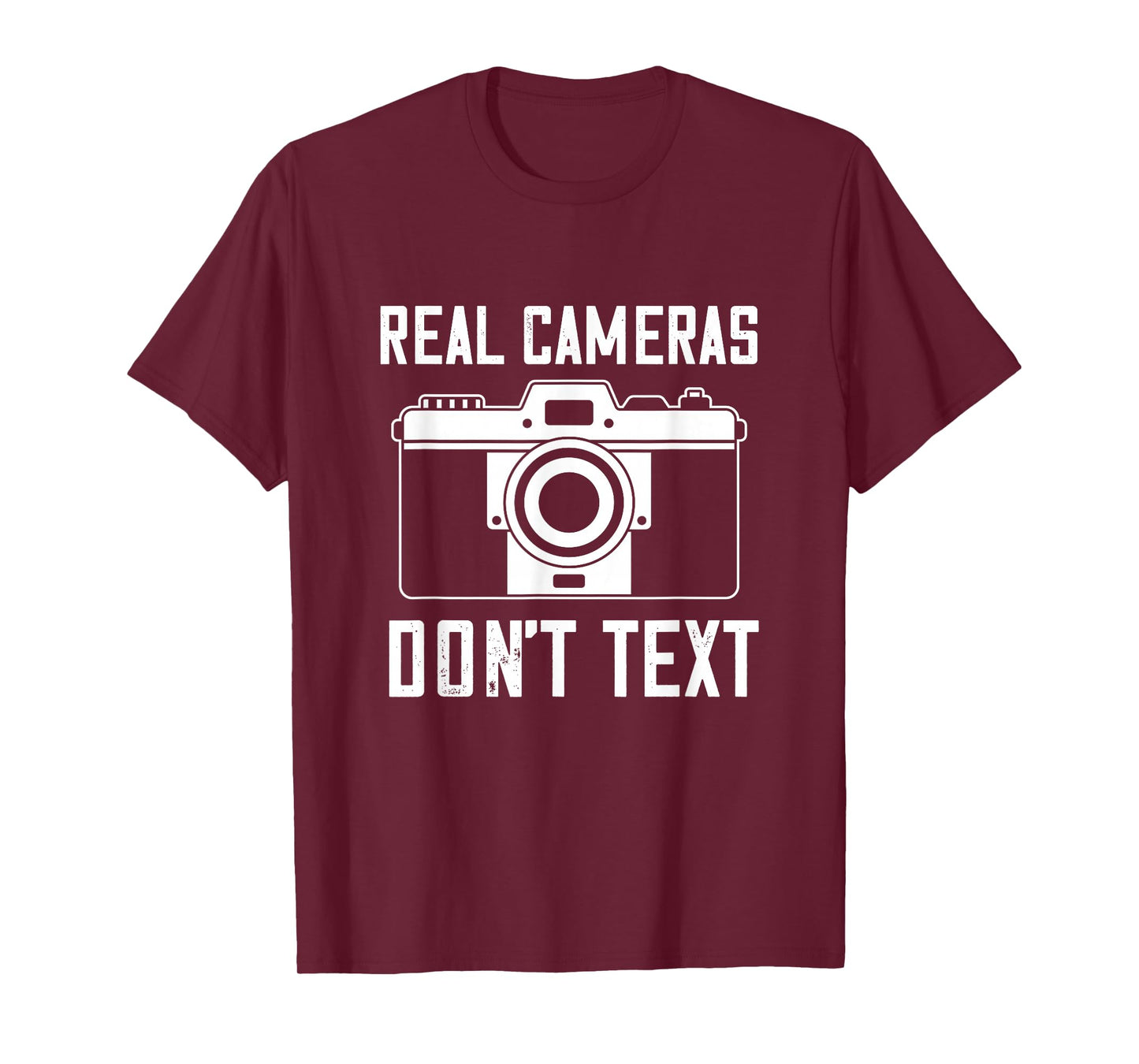 Photographer Real Camera Vintage Don't Text Photography T-Shirt