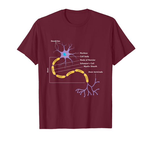 Anatomy Of Neuron Neurologist Gift T-Shirt