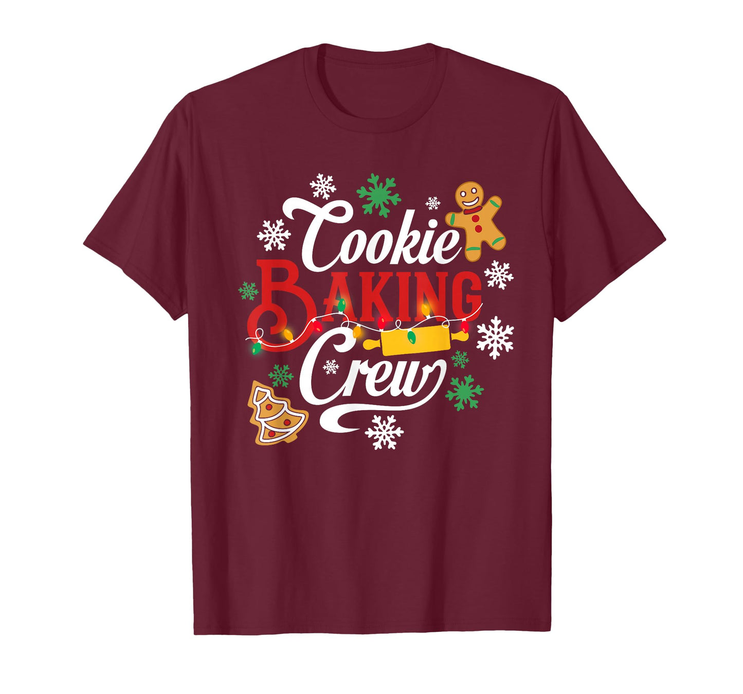 Christmas Cookie Baking Crew Family Baking Team Funny Cookie T-Shirt