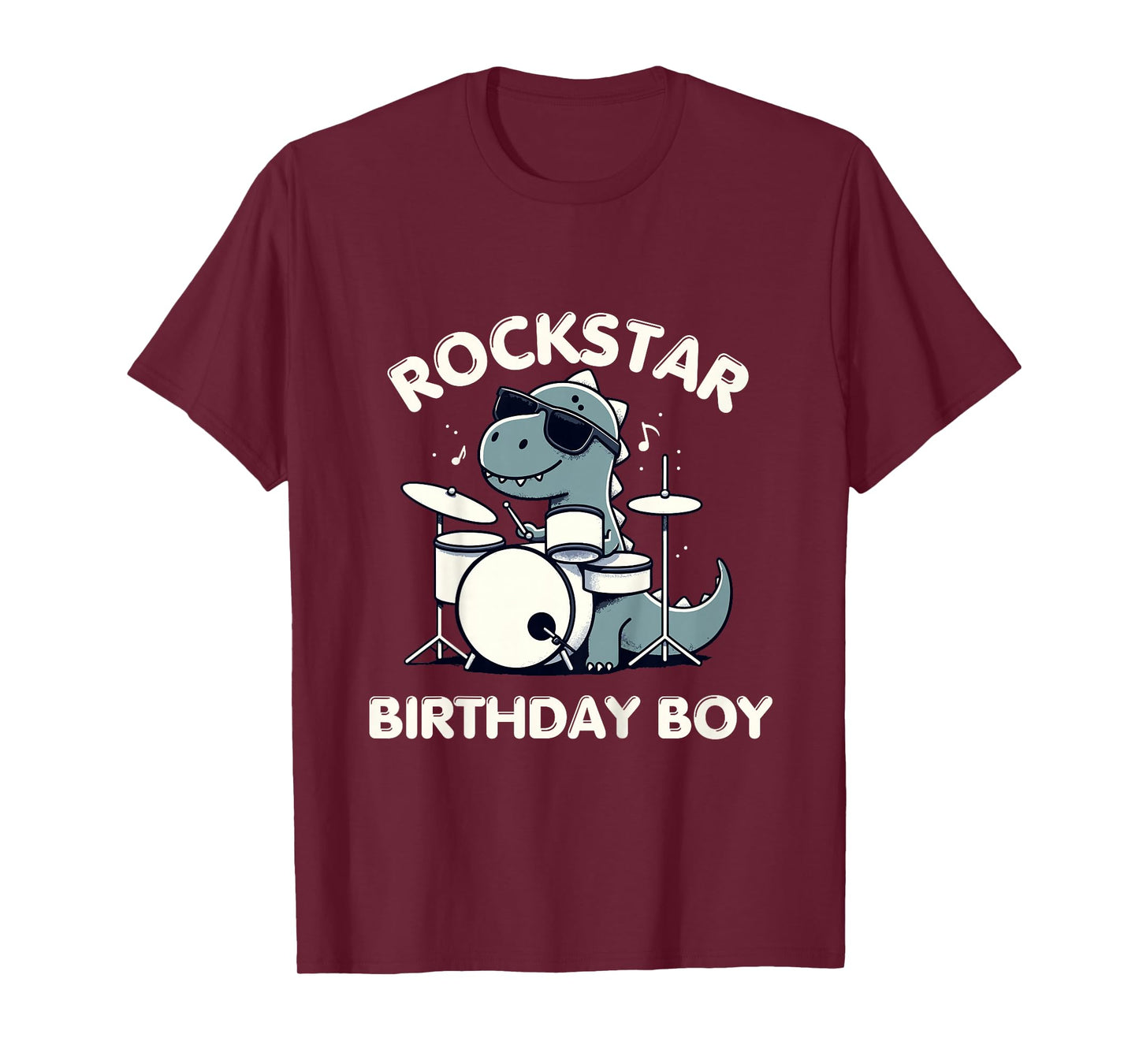 Kids Drums Rockstar Birthday Boy T-Shirt