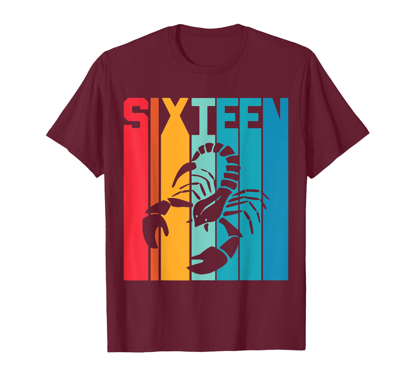 16th Birthday Scorpio Zodiac Retro Girl Boy 16 years old T-Shirt