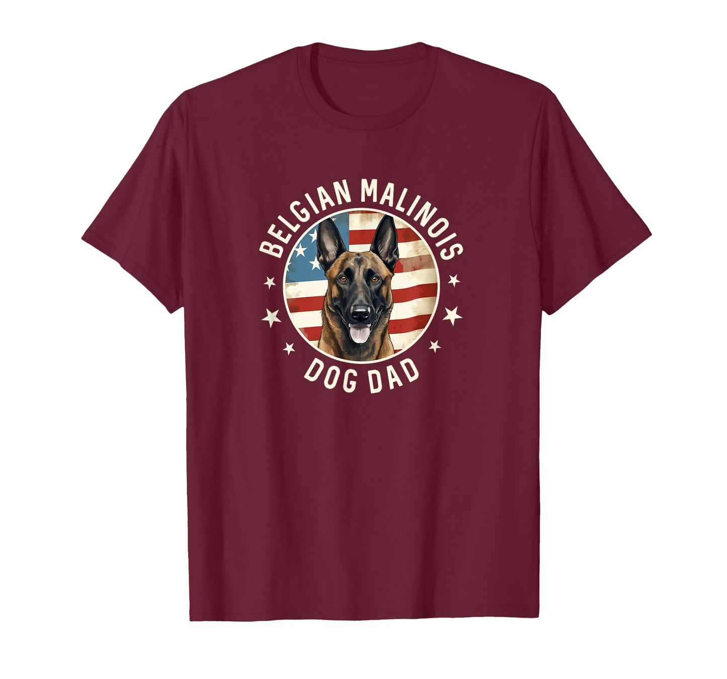 Belgian Malinois Gifts For Men, Belgian Malinois Dog Dad T-Shirt