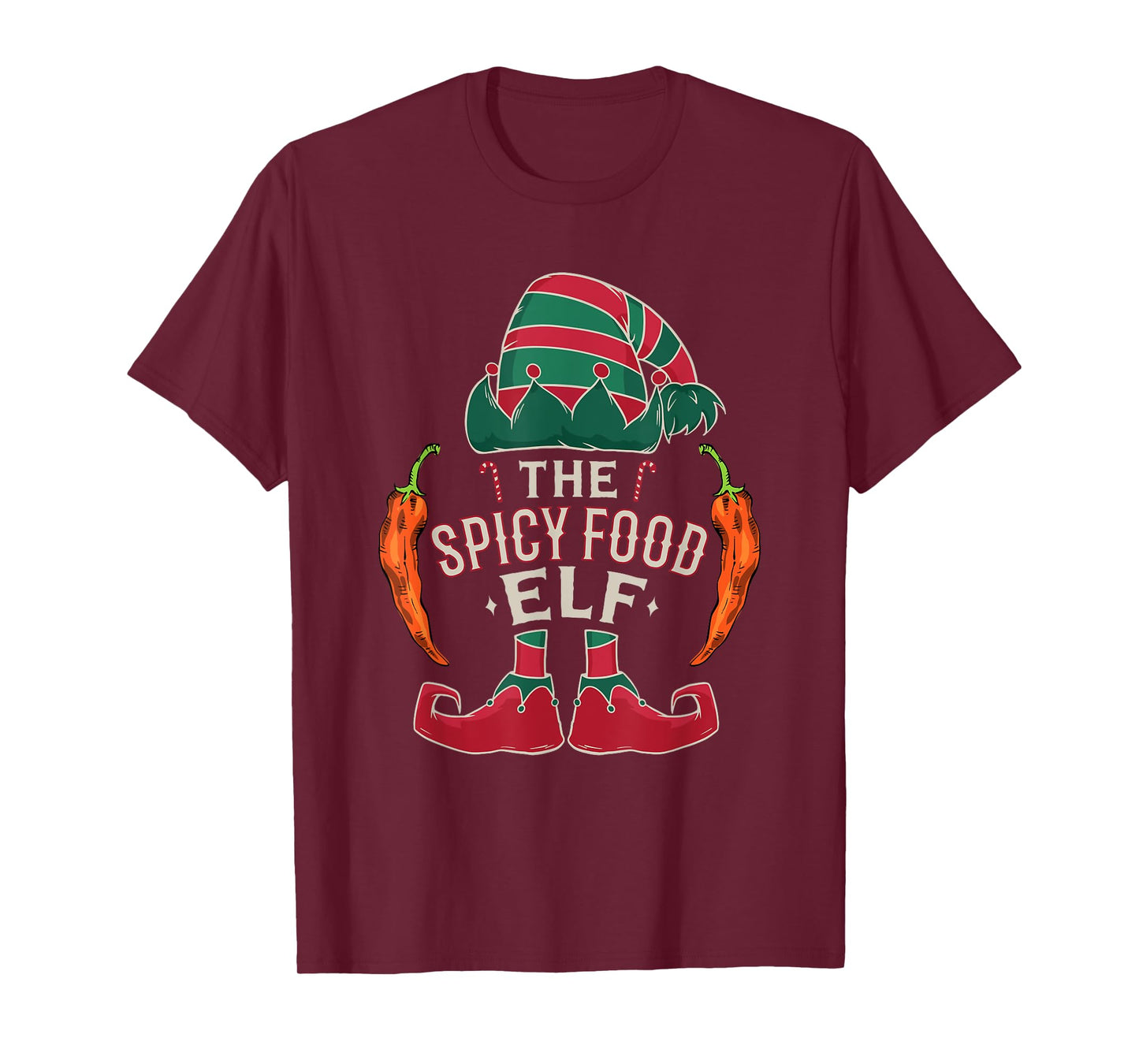Christmas Spicy Food Lover Chili Peppers Chef Spicy Food T-Shirt