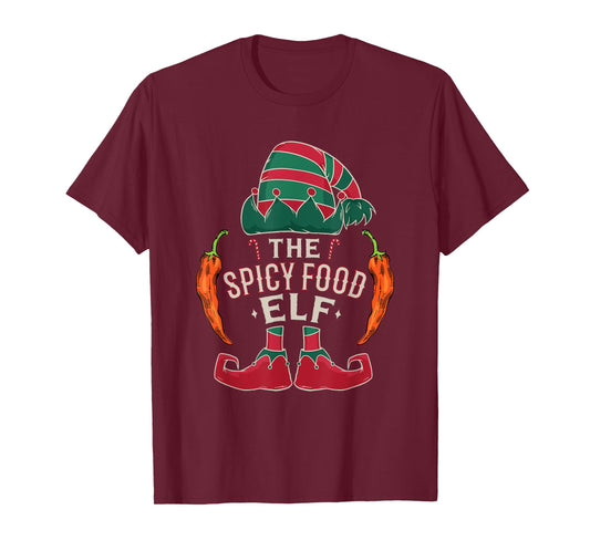 Christmas Spicy Food Lover Chili Peppers Chef Spicy Food T-Shirt