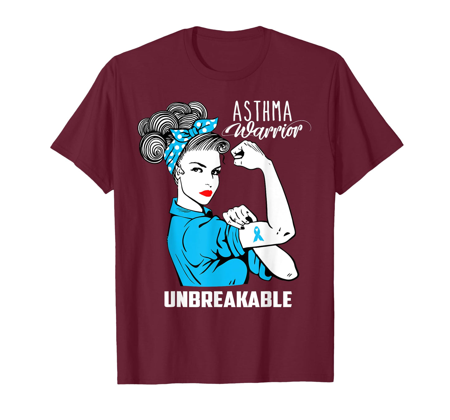 Asthma Warrior Unbreakable Shirt Asthma Awareness Gift T-Shirt