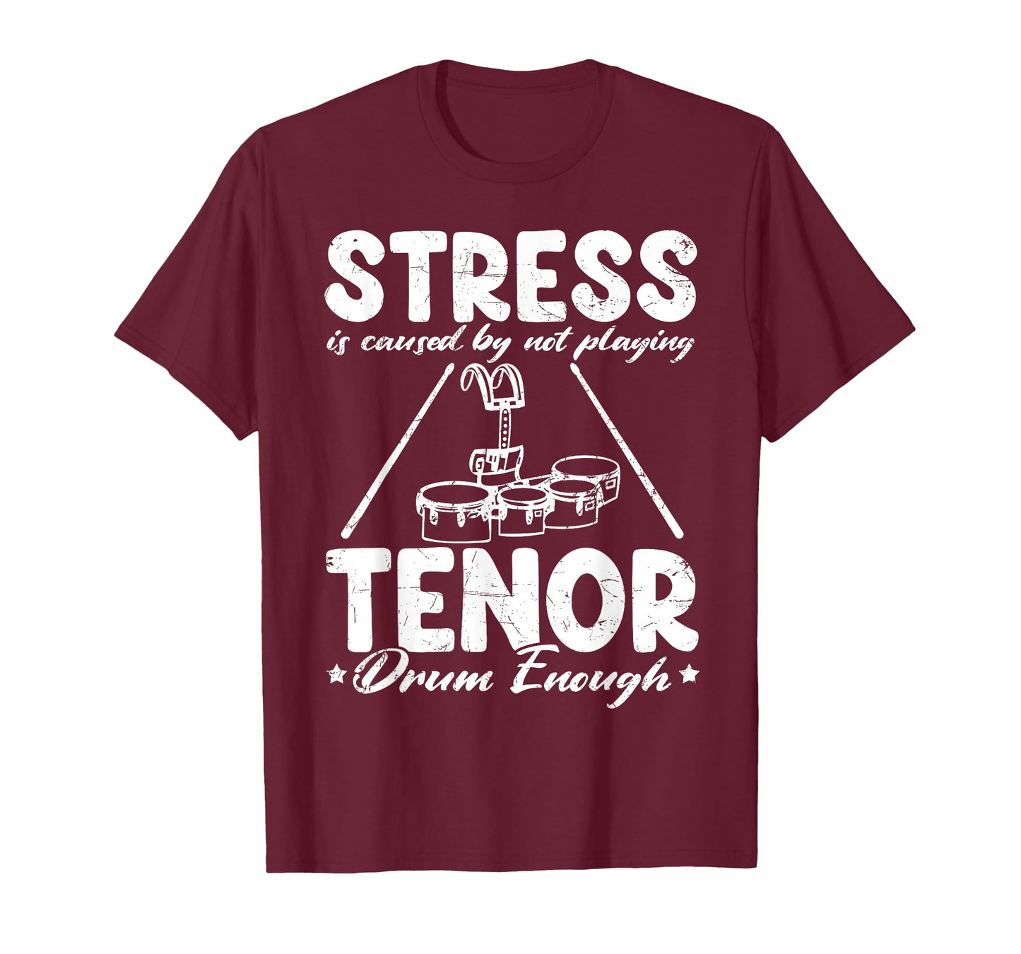 Tenor Drum Heads Quad Drum Practice Pad Quad Drummer T-Shirt