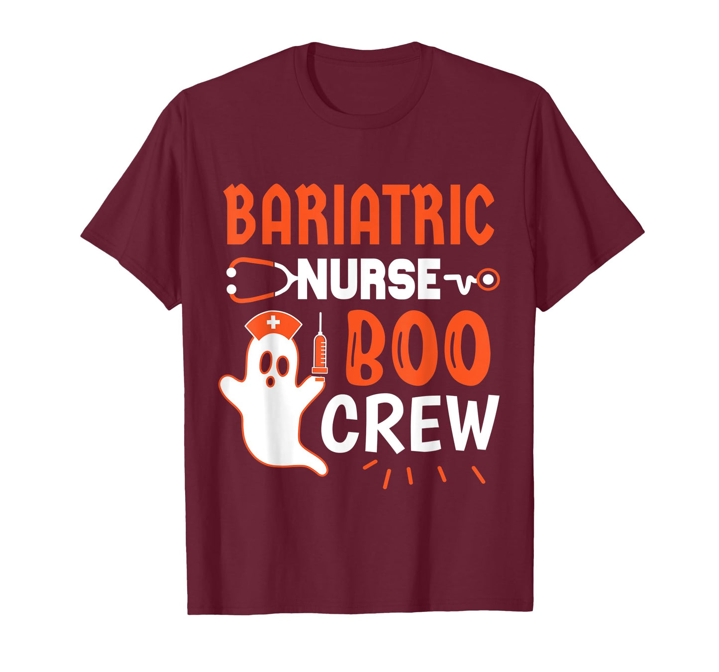 Bariatric Nurse Boo Crew Halloween Bariatric Nurse T-Shirt