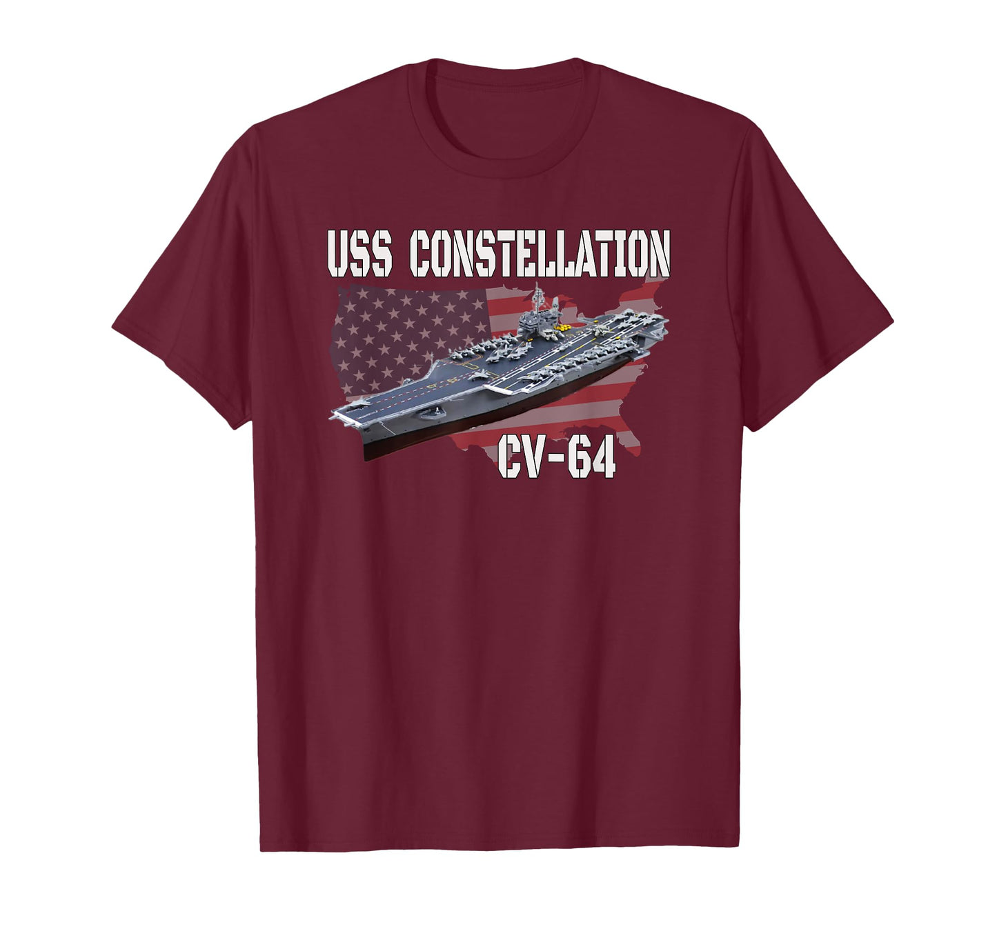 USS Constellation CV-64 Aircraft Carrier Veterans Day T-Shirt