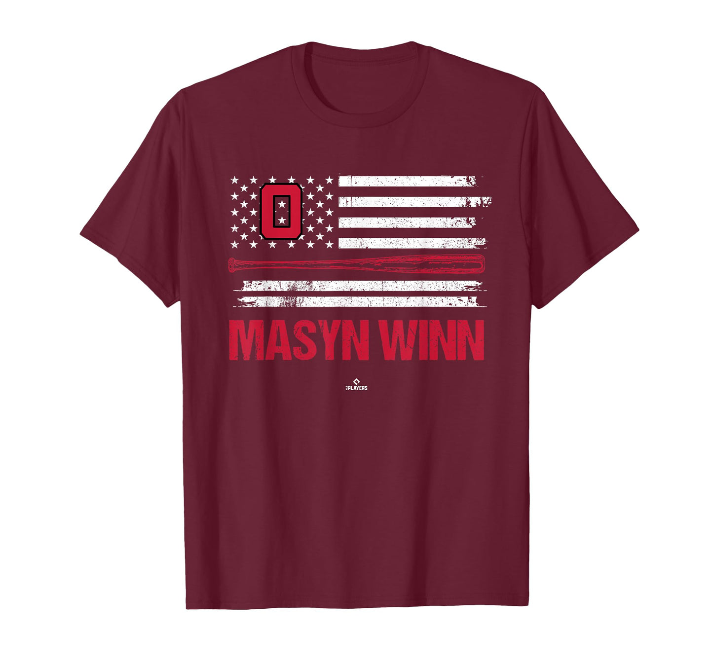 USA Flag Bat Masyn Winn St Louis Baseball MLBPA T-Shirt