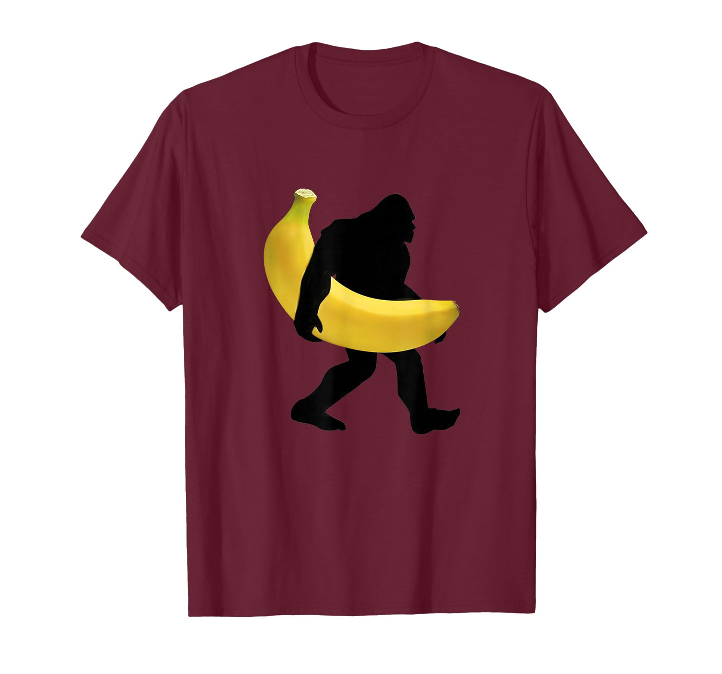 Bigfoot Carrying Banana Fruit Shirt Vegan SasQuatch Gorilla T-Shirt