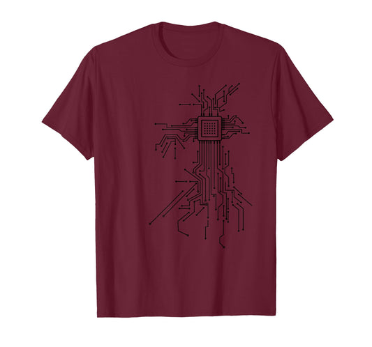 Computer Chip Programmer Coder Computer Science Nerd Gift T-Shirt