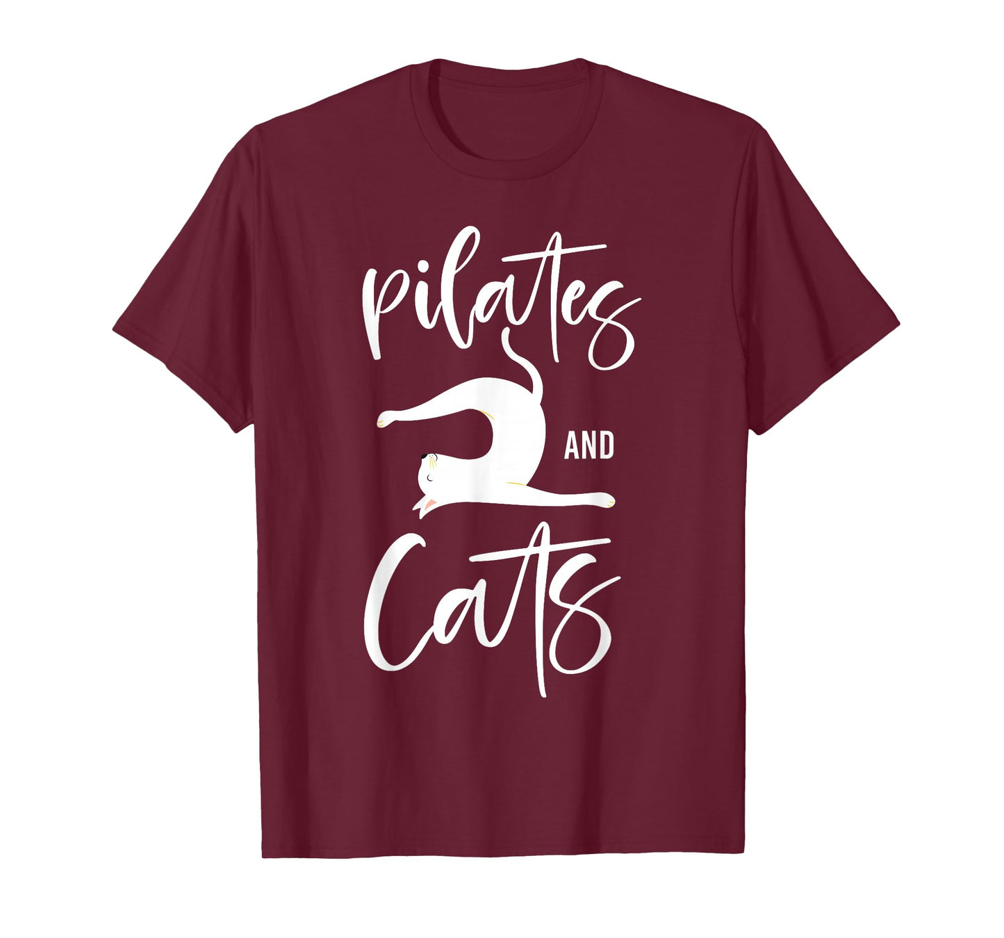 Pilates Instructor Teacher Cat Pilates And Cats T-Shirt