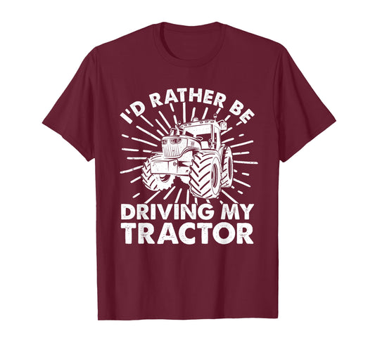 Cool Tractor Design For Men Women Tractor Driver Farm Farmer T-Shirt