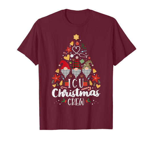 Christmas NICU Crew Nurse Doctor Tech Neonatal ICU Squad T-Shirt