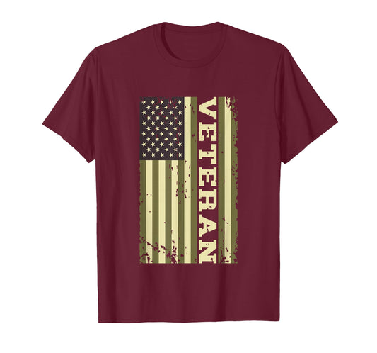 Veteran Veterans Day USA United States America American Flag T-Shirt