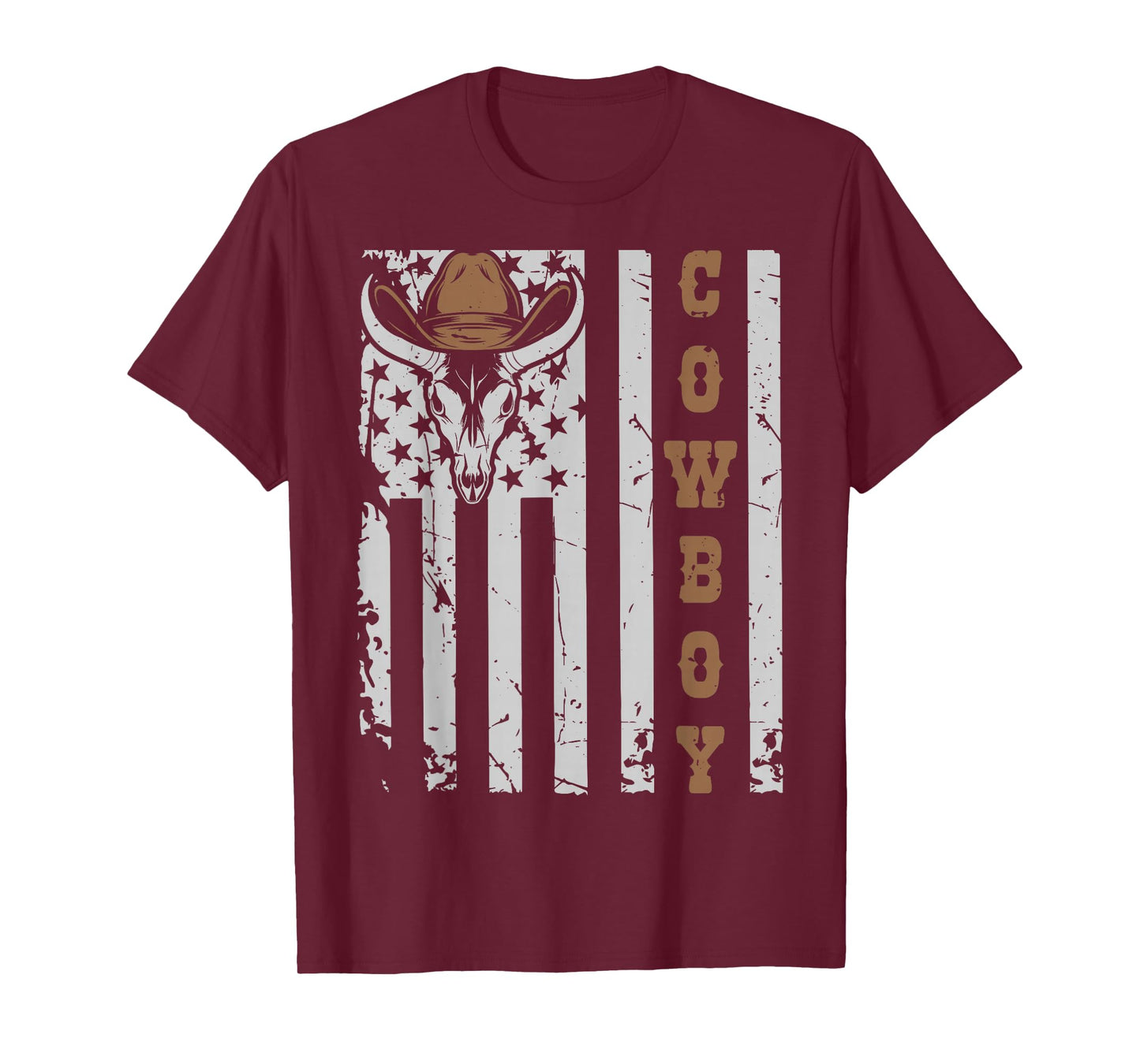 Western Country Men Teen Boy Kid Rodeo Southern Retro Cowboy T-Shirt