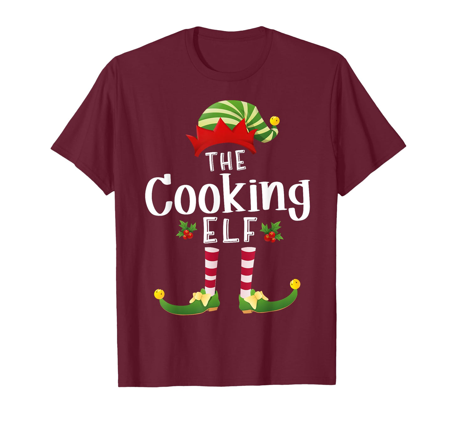 Cooking Christmas Elf Matching Pajama X-Mas Party T-Shirt