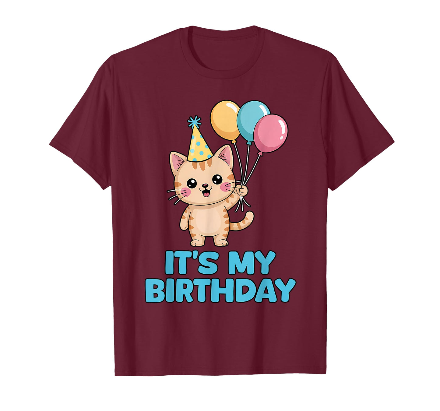 It's My Birthday Kawaii Cat T-Shirt