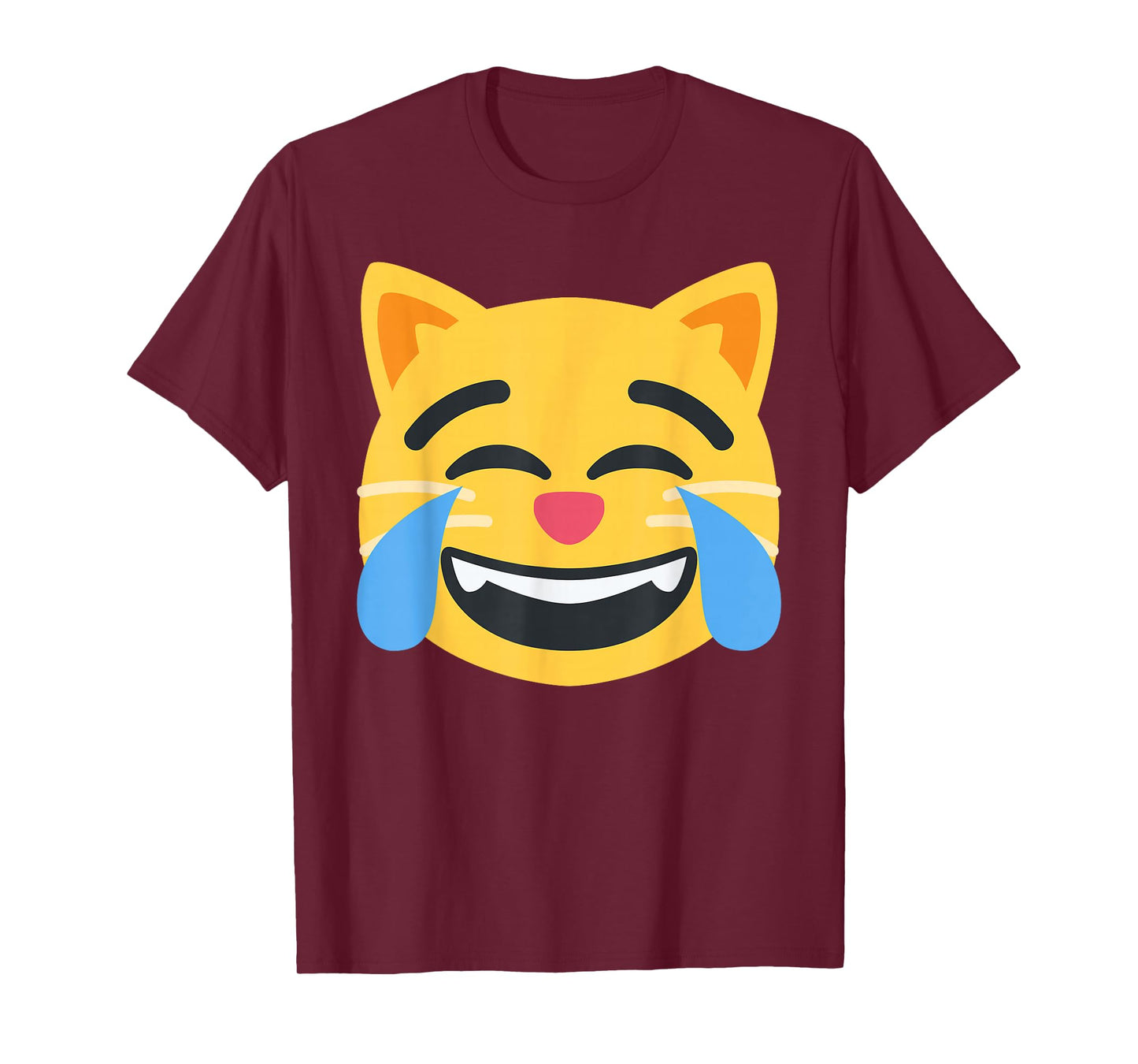 Funny Emoticon Apparel Emoticon Cat Face with Tears of Joy Unisex-Kids T-Shirt