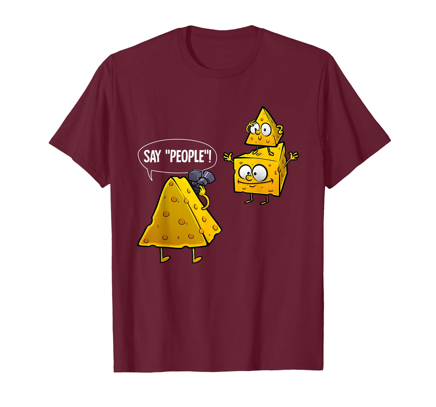 Cool Photography Gift Men Women Cheese Photographer Lovers T-Shirt Small