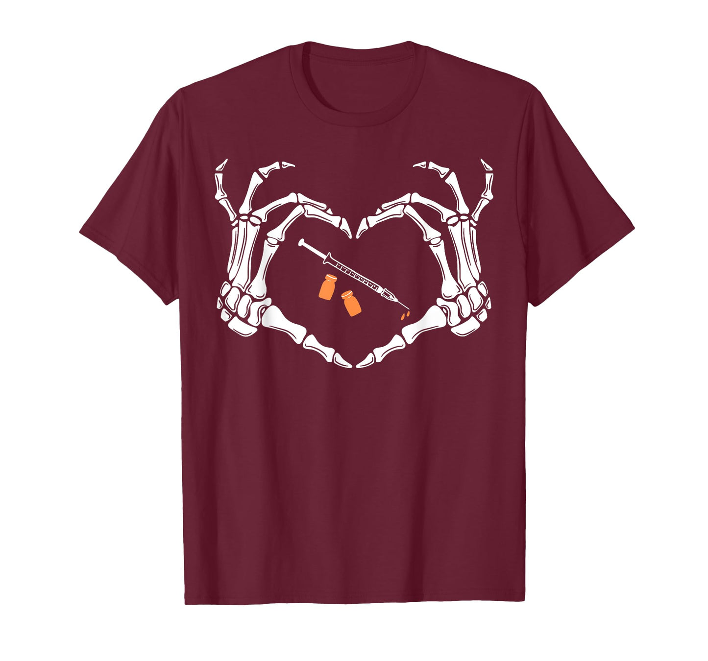 Aesthetic Injector Skeleton Hands Love Neurotoxin and Filler T-Shirt