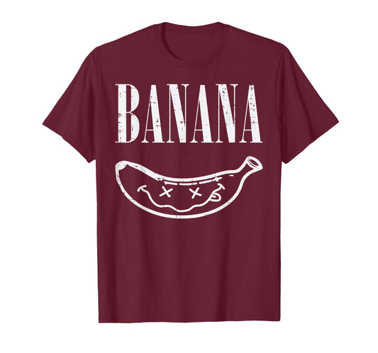Banana Face Funny Tropical Fruit Meme Art Men Women Kids T-Shirt