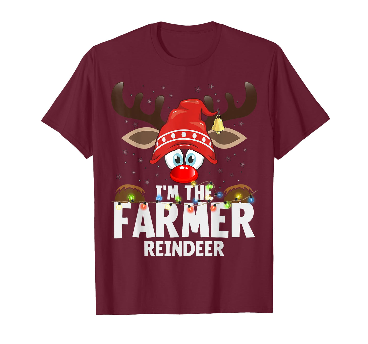 Christmas Matching I'm The Farmer Reindeer T-Shirt