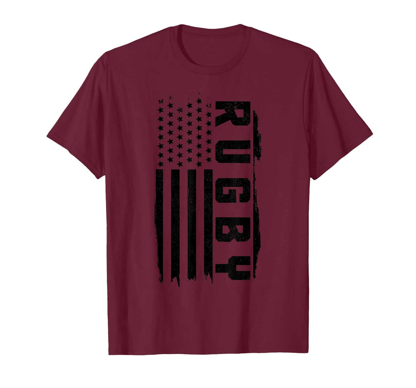 Rugby Player American Flag Patriotic Vintage Rugby T-Shirt