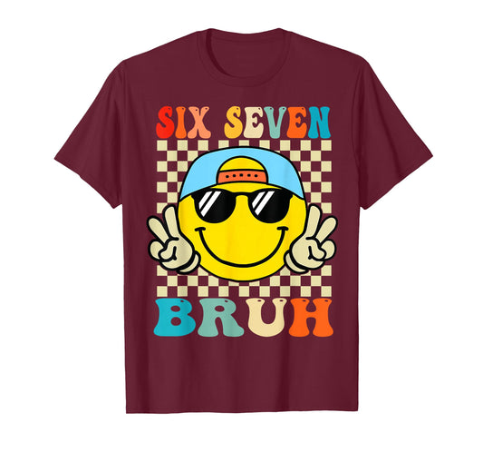 67 Meme Gen Alpha Slang 6 7 Six Seven Bruh Funny Boys Kids T-Shirt