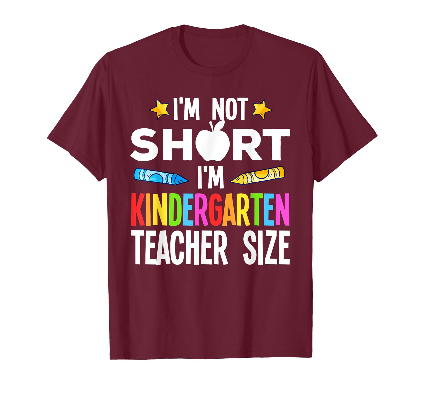 Cool Kindergarten Teacher Art for Men Women Preschool Kinder T-Shirt Small
