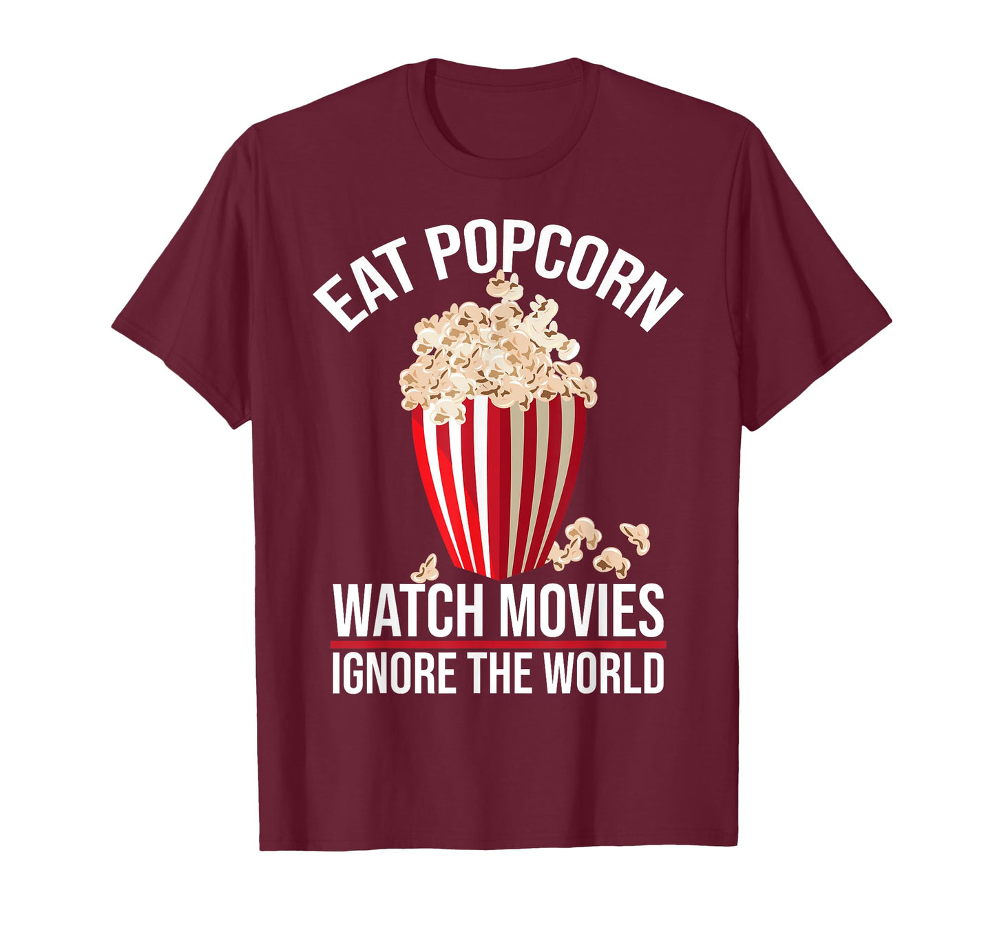Funny Popcorn Movie Gift | Cute Popped Corn Lover Men Women T-Shirt