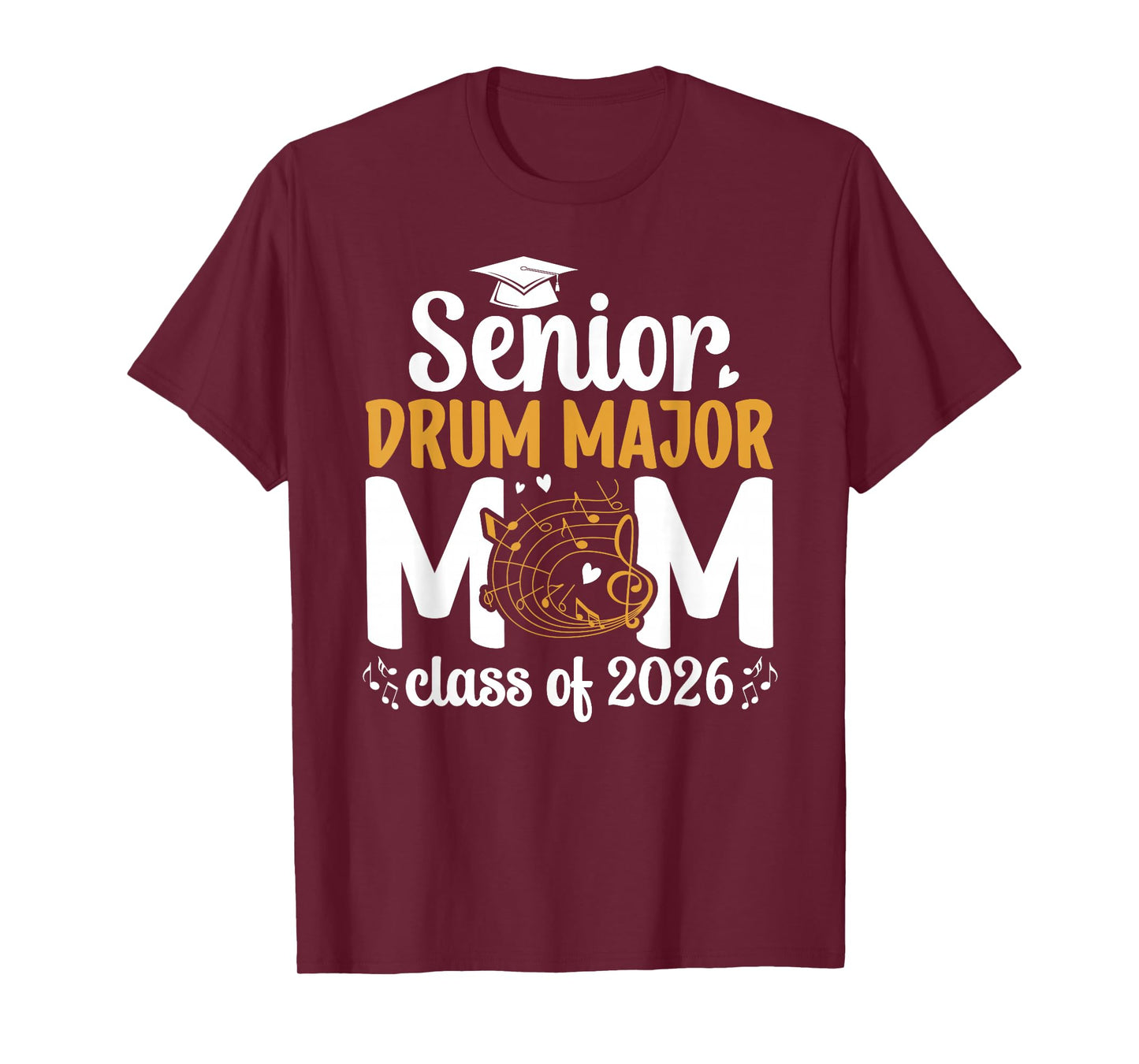 Senior Drum Major Mom 2026 Senior Marching Band Mom 2026 T-Shirt