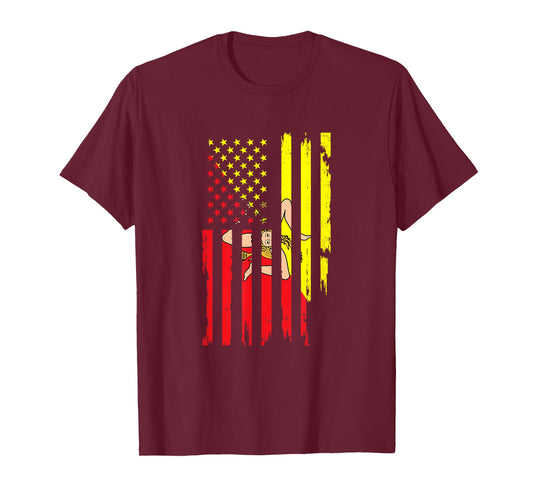 Sicilian American Flag of Sicily USA Sicilian Heritage Flag Women Kids Men T-Shirt