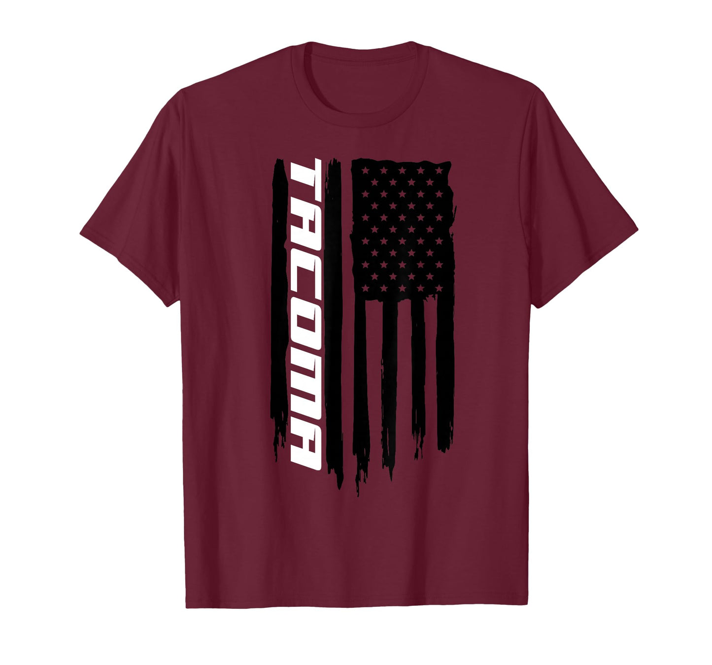 Washington Tacoma American Flag USA T-Shirt